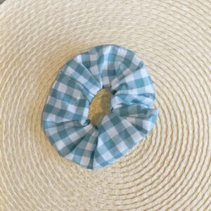 scrunchie vichy azul vaquero cosetti