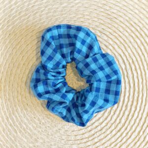 scrunchie bicolor azul cosetti
