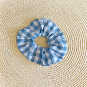 scrunchie vichy azul vaquero