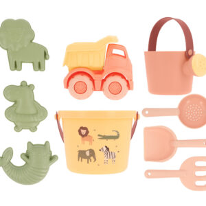 set de juguetes de playa wild animals