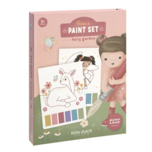 little dutch set de pintura rosa fairy garden